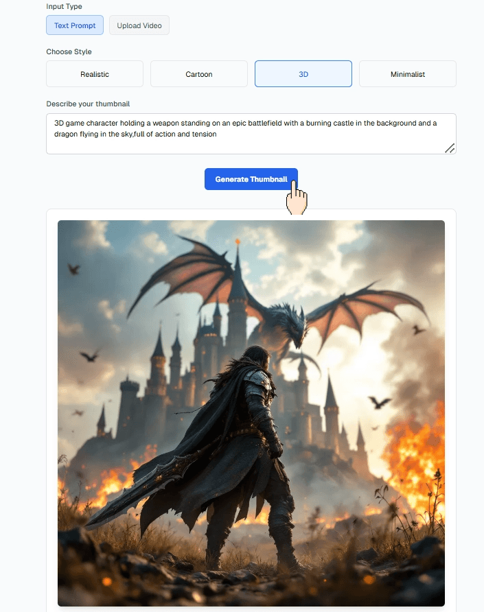 AI Thumbnail Maker Demo